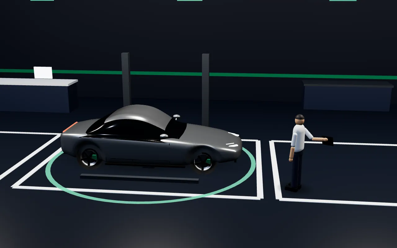 Stage 5, Estimate and approval: an illustration of the scene with the sample vehicle.